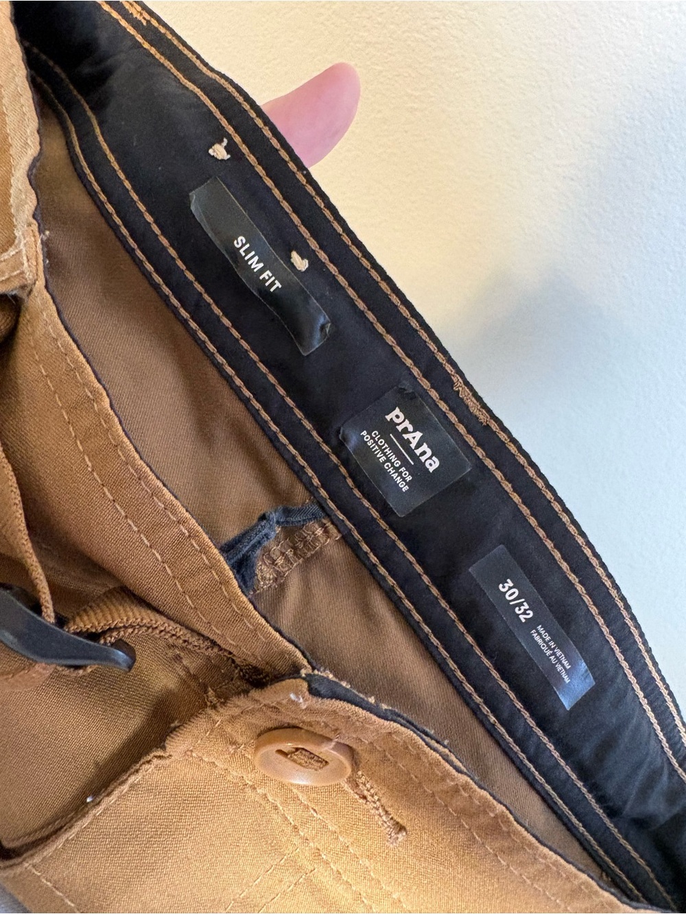 PrAna Stretch Zion Slim Stretch Pants Hiking Brown 30x32 - Picture 9 of 9